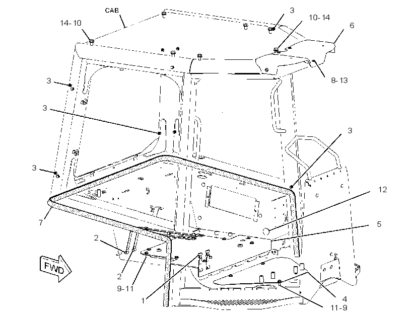 TRIM GP-CANOPY 2567482 CAT