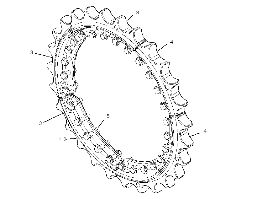 SEGMENT GP-SPROCKET 3613978 CAT
