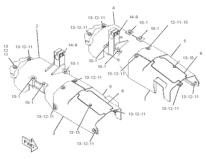 GUARD GP-TRACK ROLLER FRAME 3808011 CAT