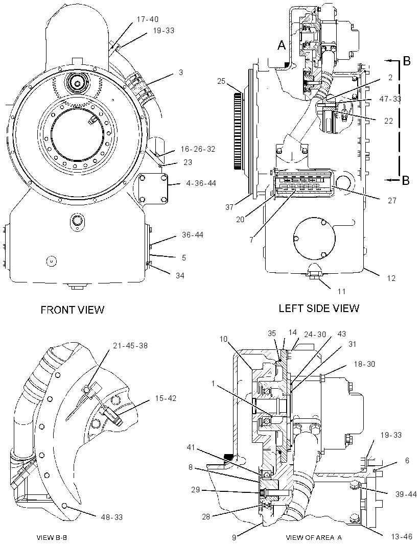 HOUSING GP-TORQUE CONVERTER 3073856 CAT