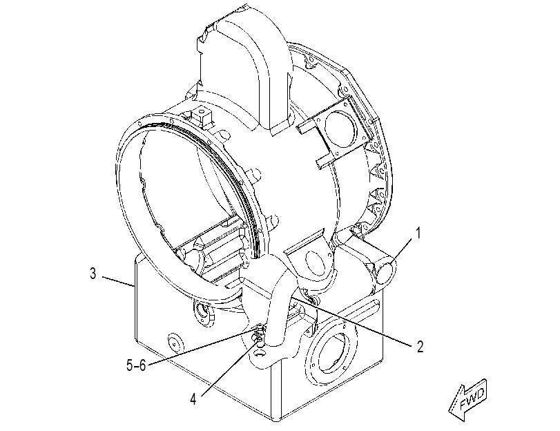 HOUSING GP-TORQUE CONVERTER 3073859 CAT