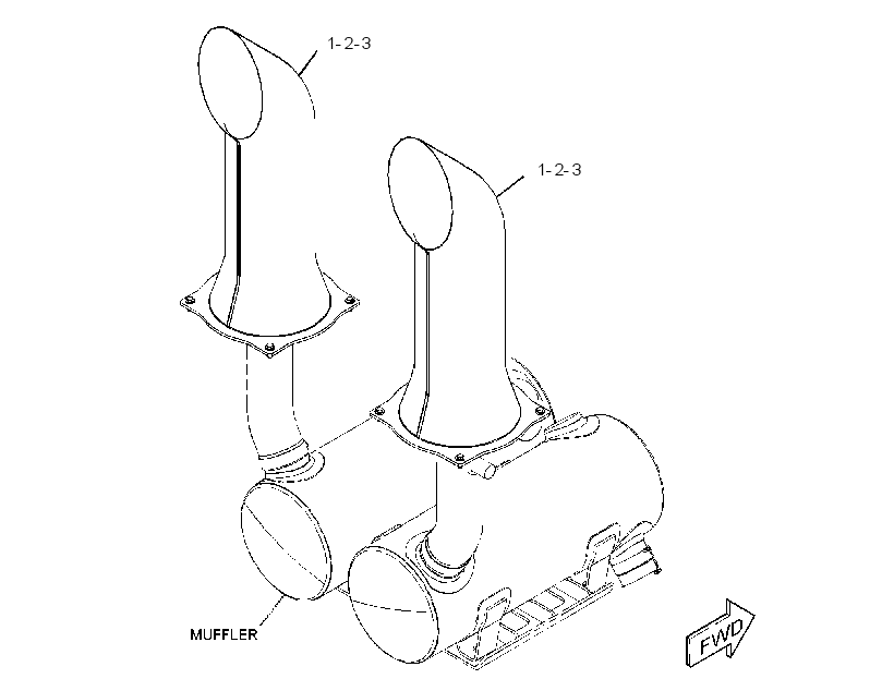 PIPE AS-EXHAUST EXTENSION 3505262 CAT
