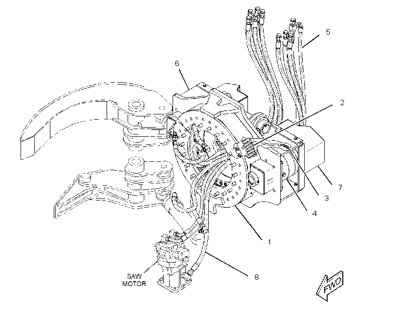 TILT AR-FELLING HEAD 3691676 CAT