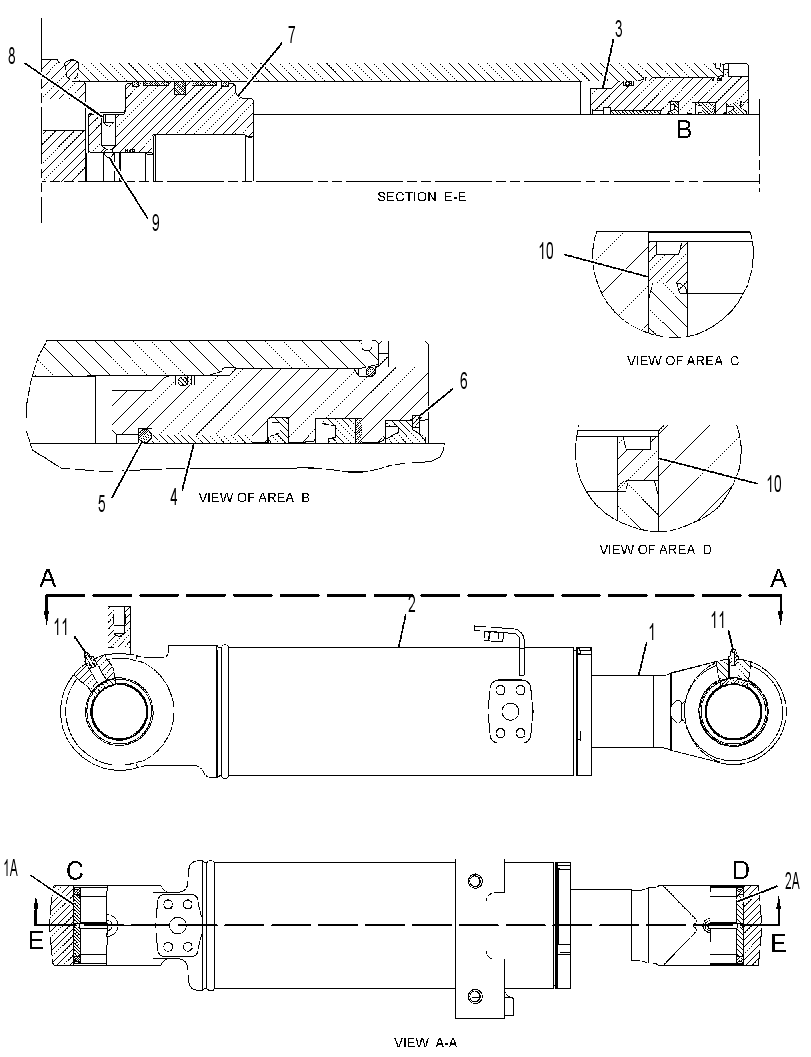 CYLINDER & SEAL GP-BLADE 3852887 CAT