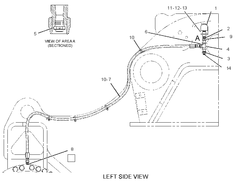 LINES GP-AXLE VENT 2445094 CAT