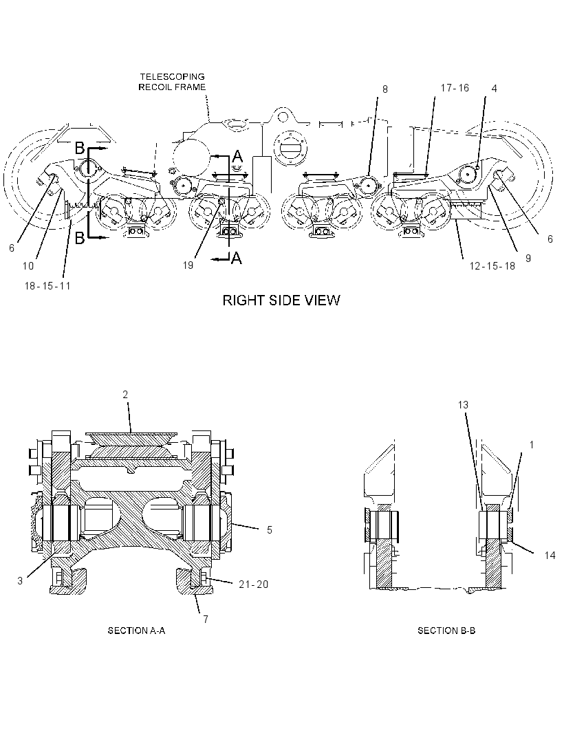 SUSPENSION GP-BOGIE 3611442 CAT