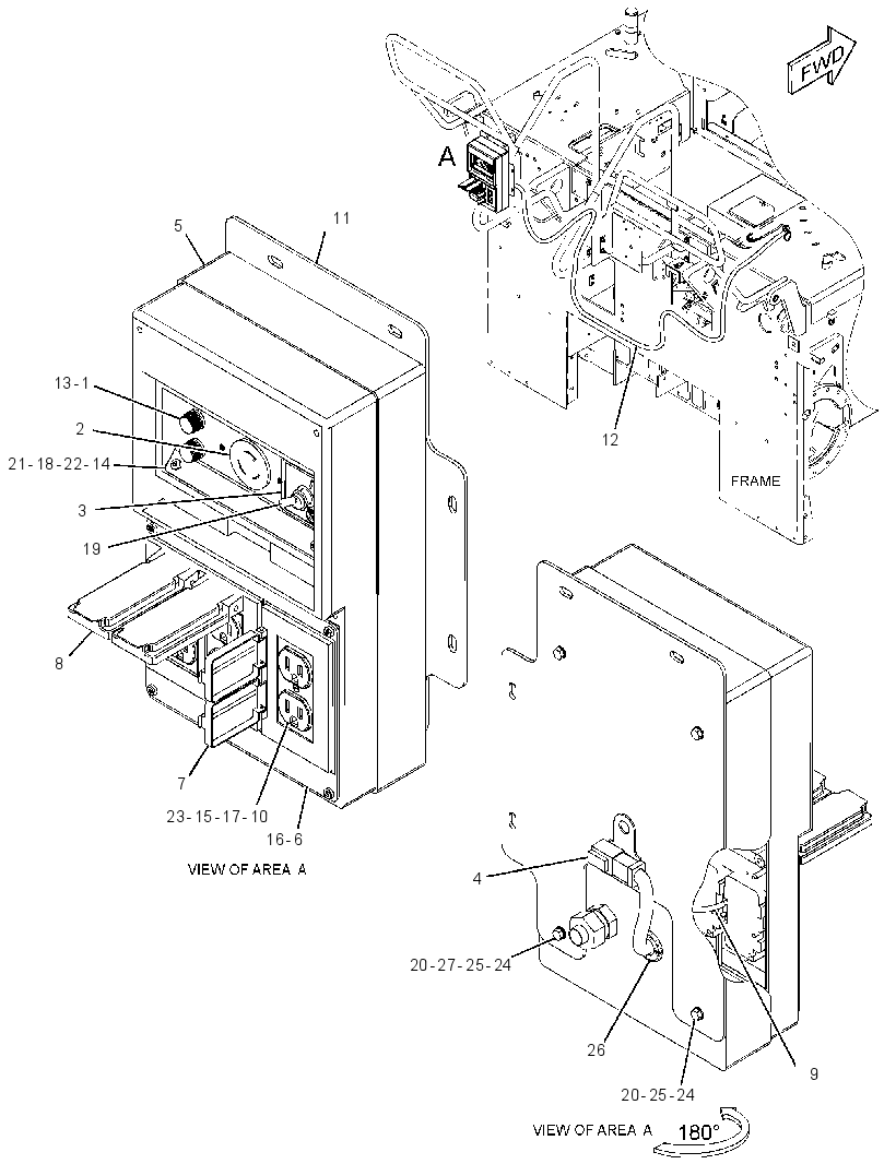 WIRING GP-POWER RECEPTACLE 3627681 CAT