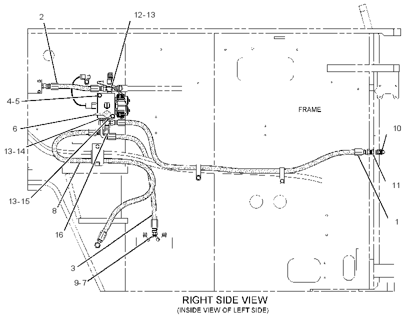 LINES GP-PARKING BRAKE 1564059 CAT