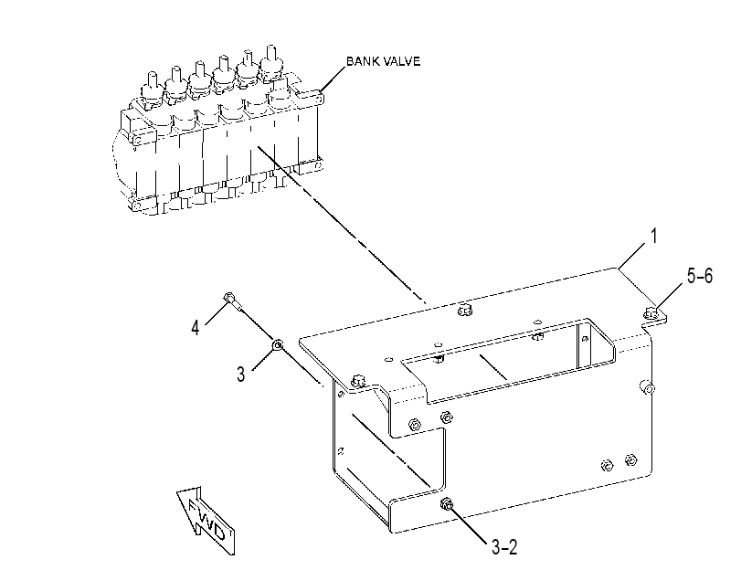 MOUNTING GP-BANK VALVE 3136569 CAT