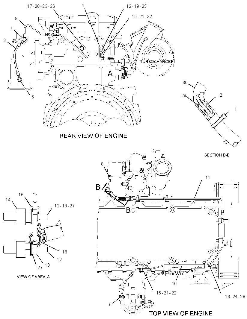 LINES GP-TURBOCHARGER 3495143 CAT