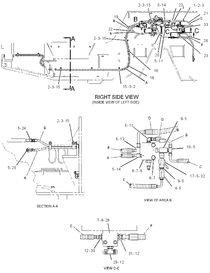 LINES GP-BRAKE RELEASE 3247793 CAT