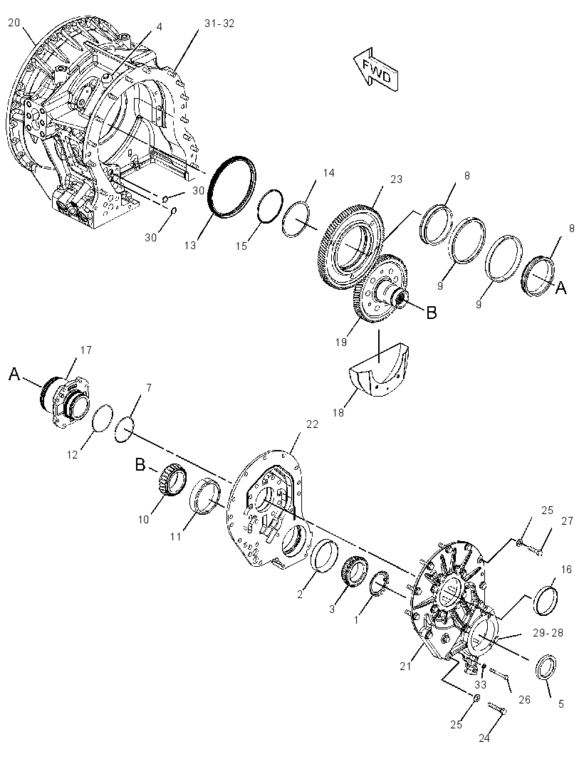 HOUSING GP-TORQUE CONVERTER 2942722 CAT