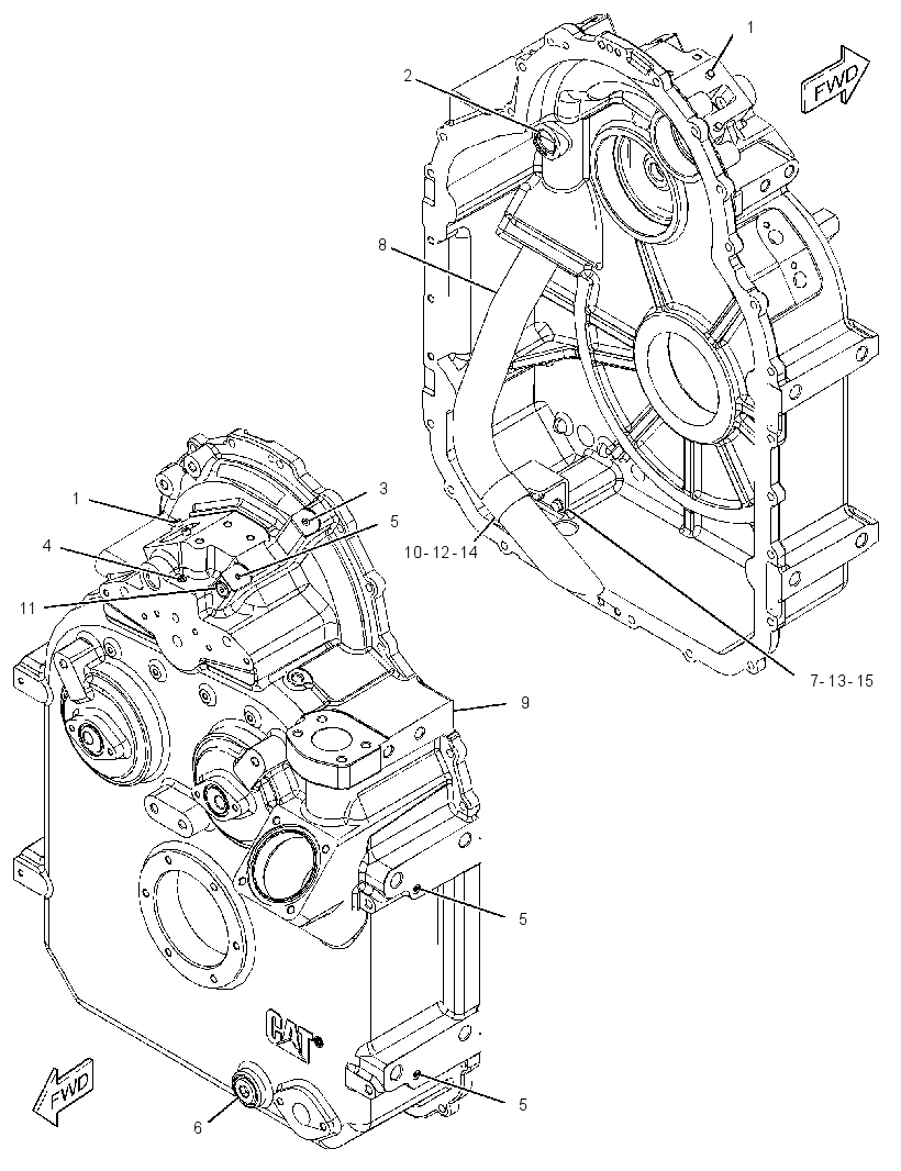 CASE AS-TRANSFER GEAR 3453374 CAT