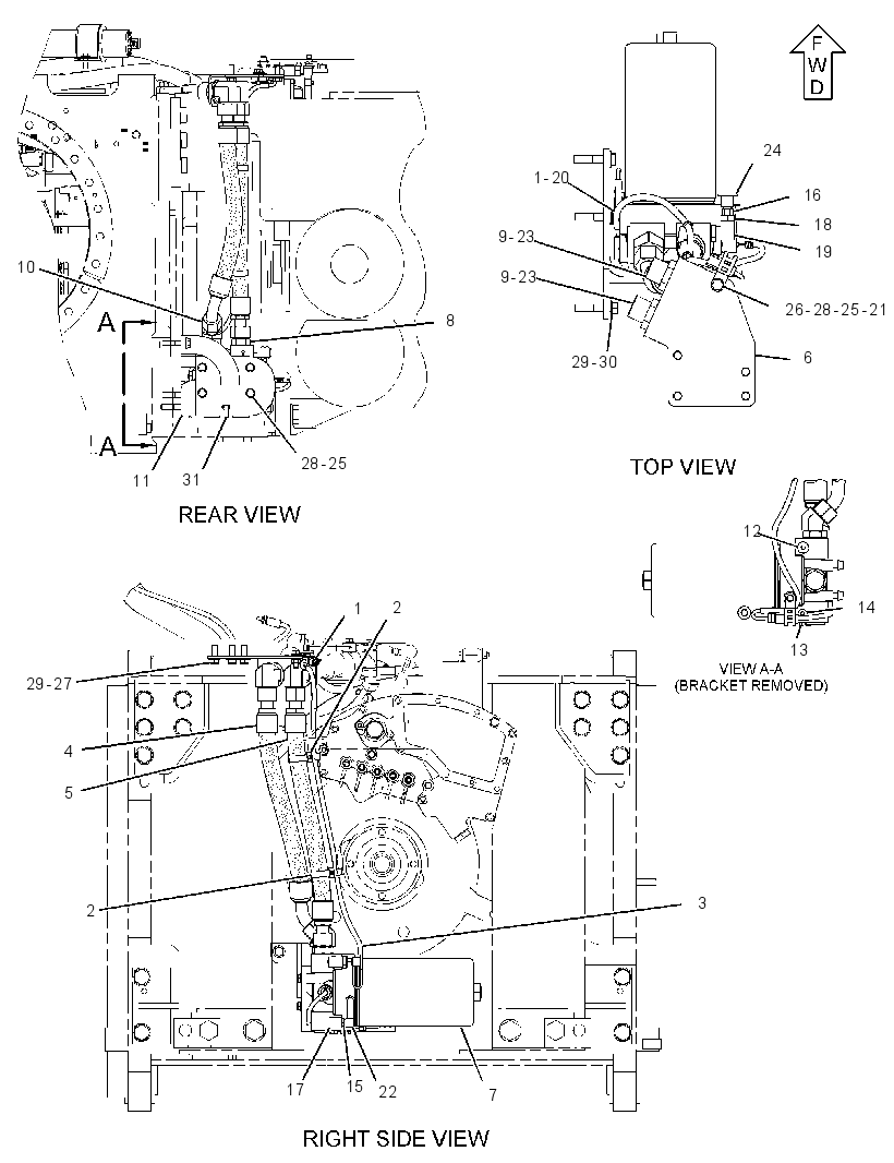 FILTER & LINES GP-POWER TRAIN 3646116 CAT