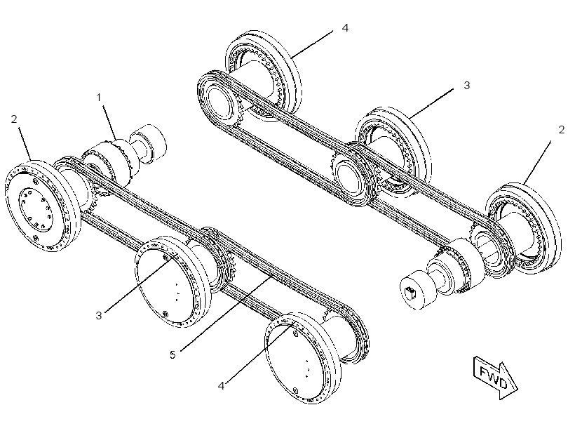 DRIVE GP-TRAVEL MOTOR & FINAL 1957837 CAT
