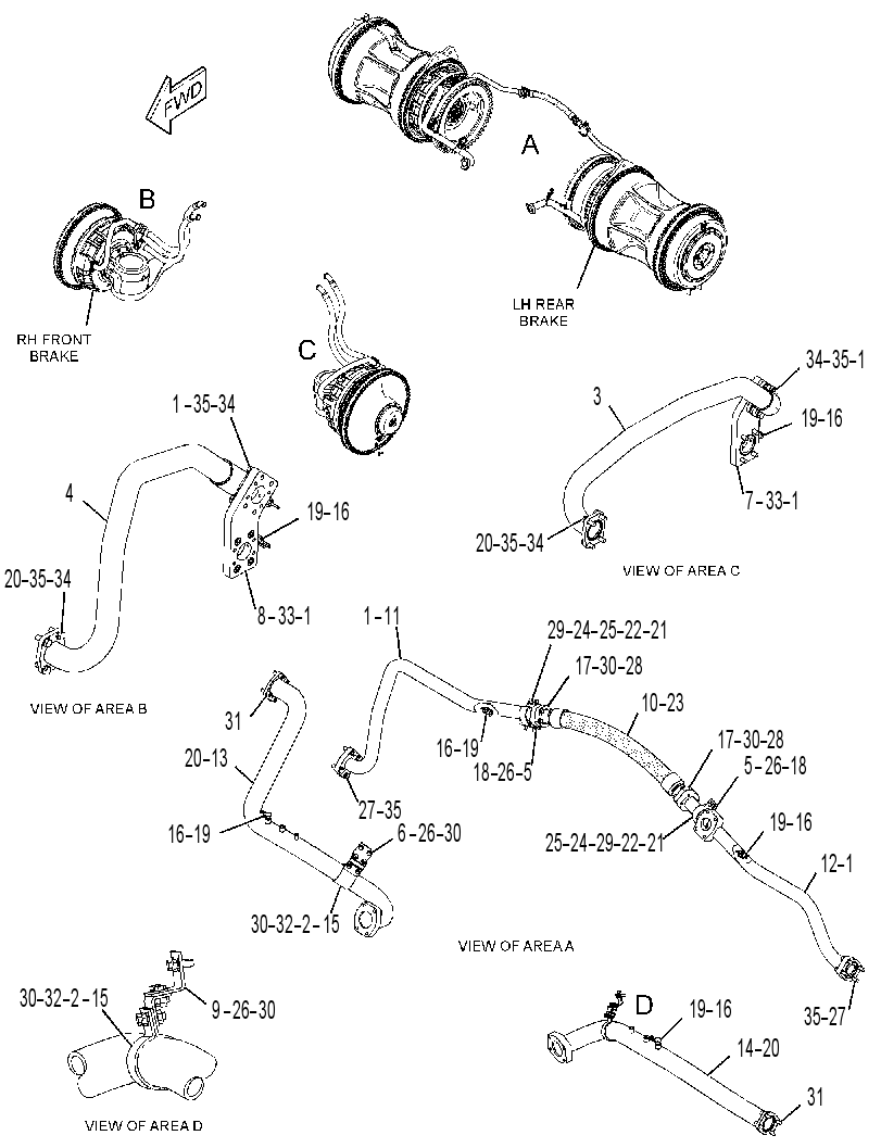 LINES GP-BRAKE COOLING 3794932 CAT
