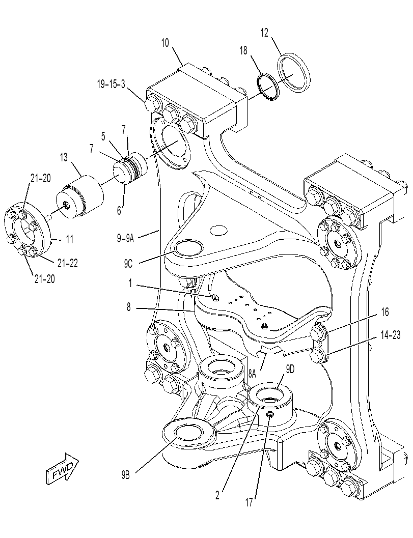 FRAME GP-SLIDING 3556759 CAT