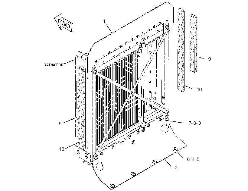 BAFFLE GP-RADIATOR 3000077 CAT