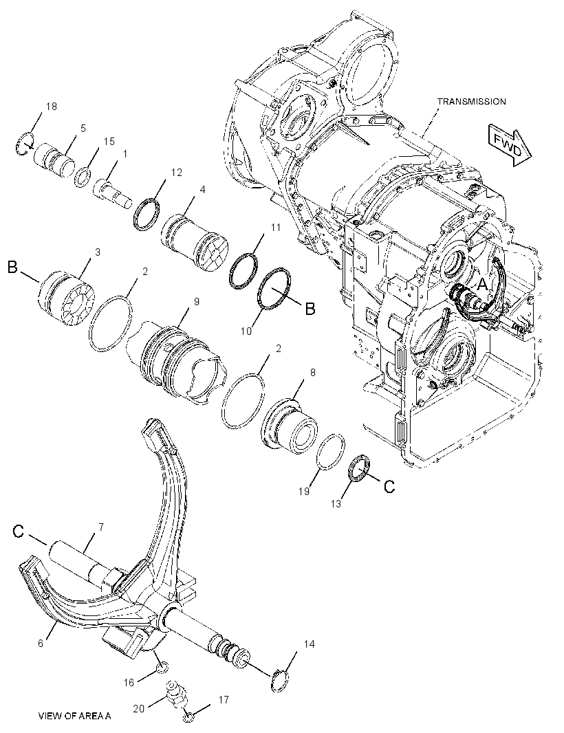 FORK GP-SYNCHRONIZER 3479411 CAT