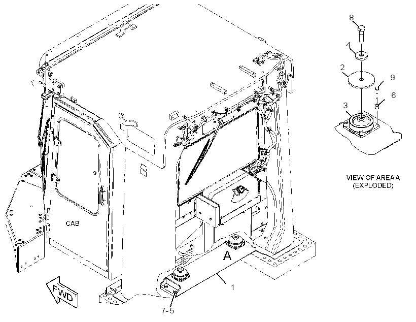 MOUNTING GP-PLATFORM BRACKET 3898551 CAT