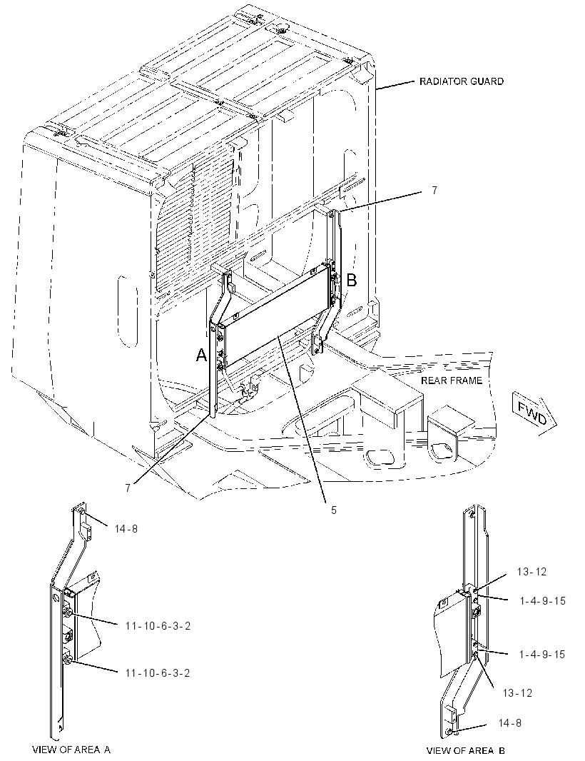 COOLER & MTG GP-AXLE OIL 3433289 CAT