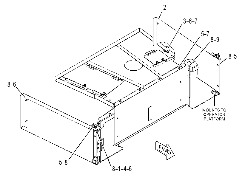 ENCLOSURE GP-HYDRAULIC TANK 3534318 CAT