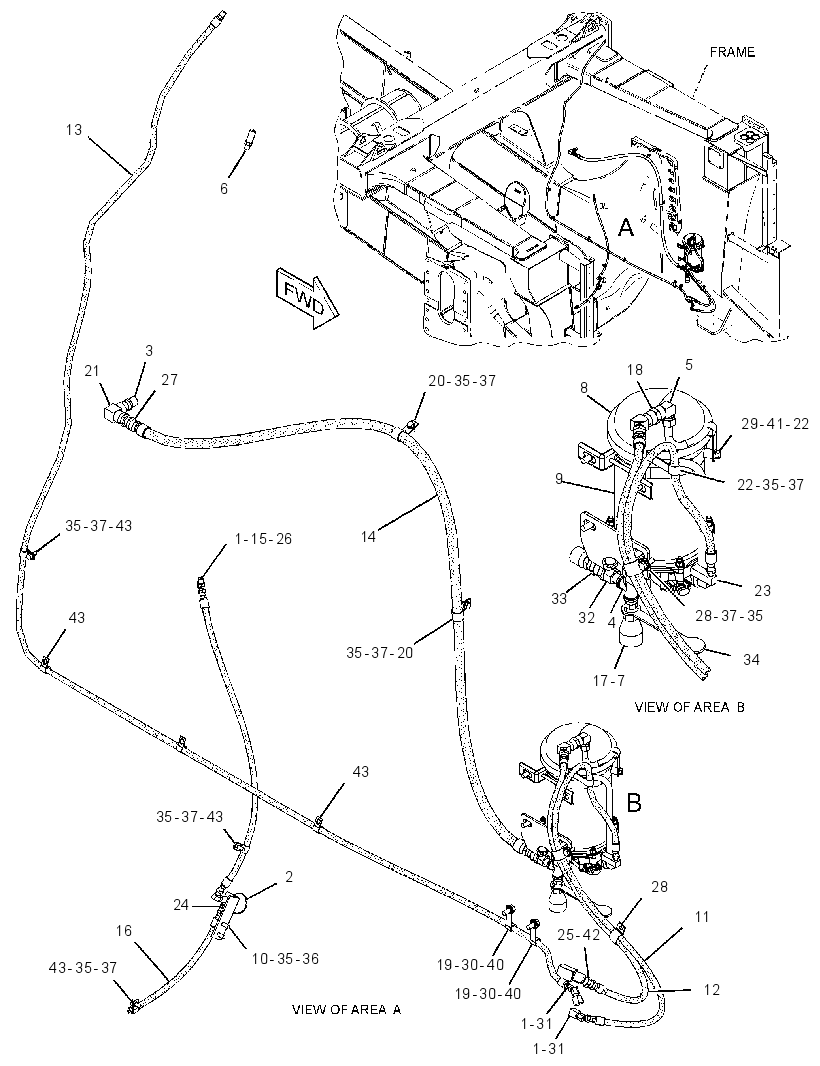 LINES GP-AIR TANK 2885645 CAT
