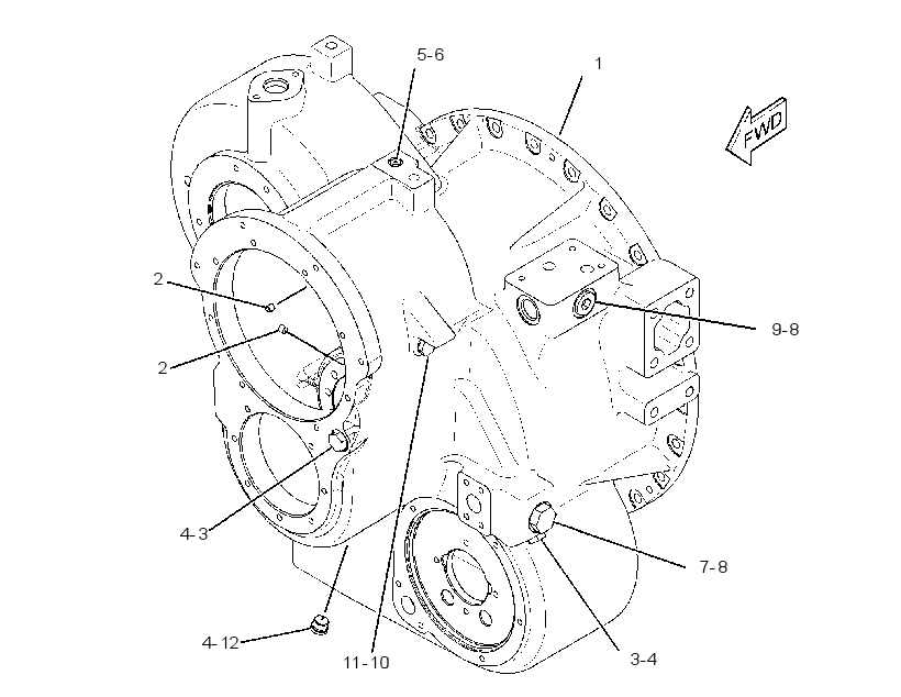 HOUSING GP-TORQUE CONVERTER 1869318 CAT