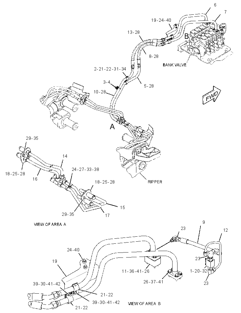 LINES GP-REAR ATTACHMENT 2875366 CAT