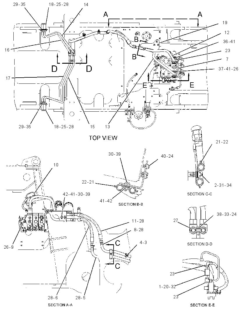 LINES GP-REAR ATTACHMENT 2925324 CAT