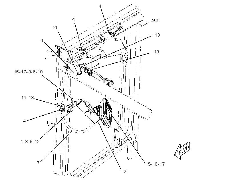 MOUNTING GP-MONITOR 3751606 CAT