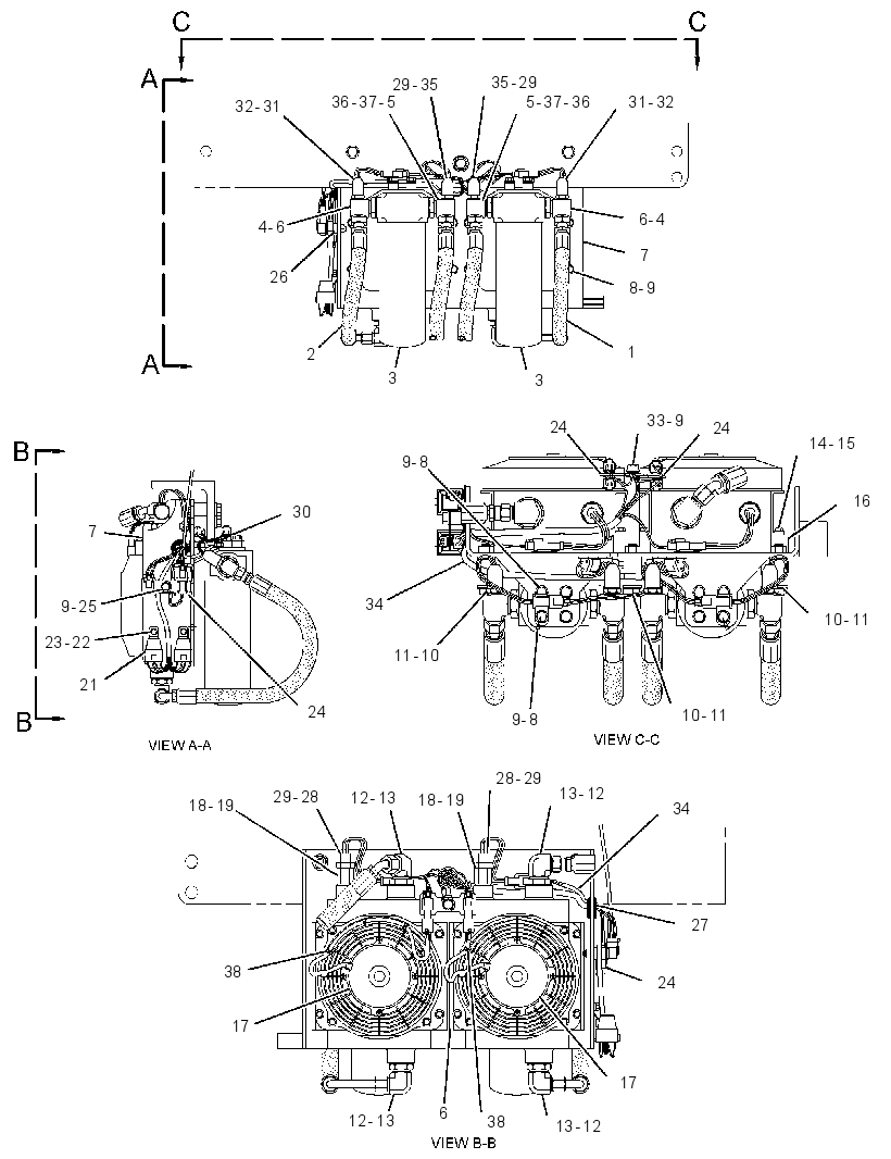 COOLER GP-AXLE OIL 3511403 CAT