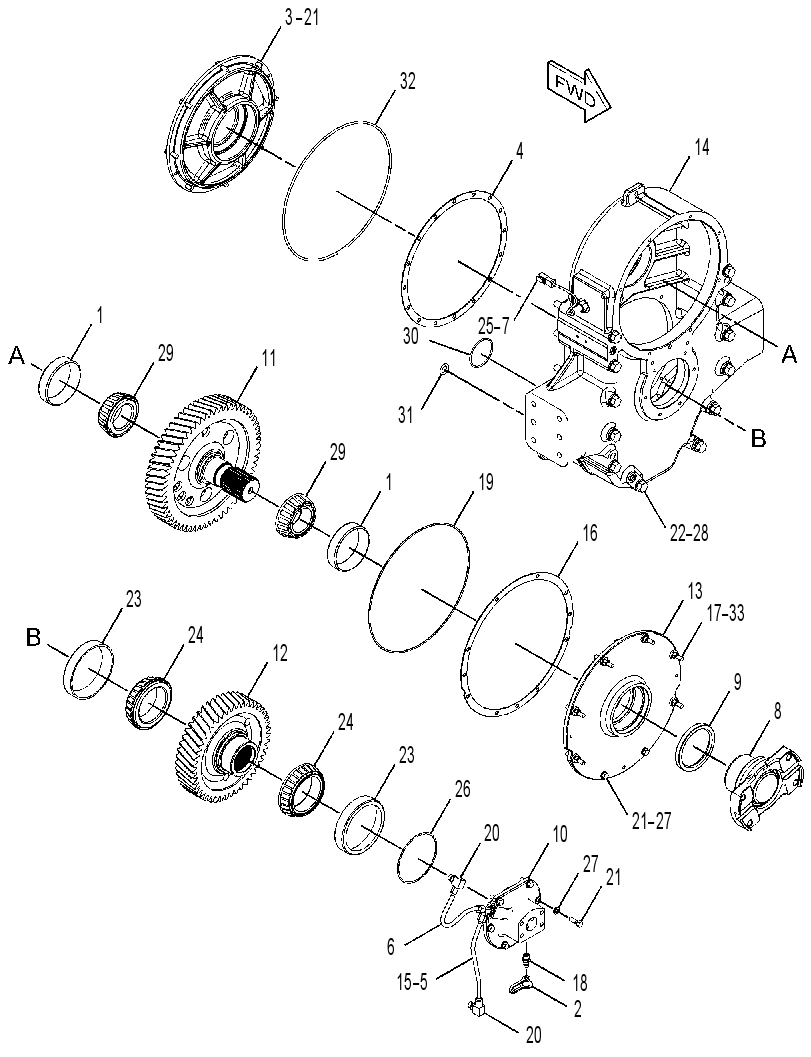 GEAR GP-INPUT TRANSFER 3412035 CAT