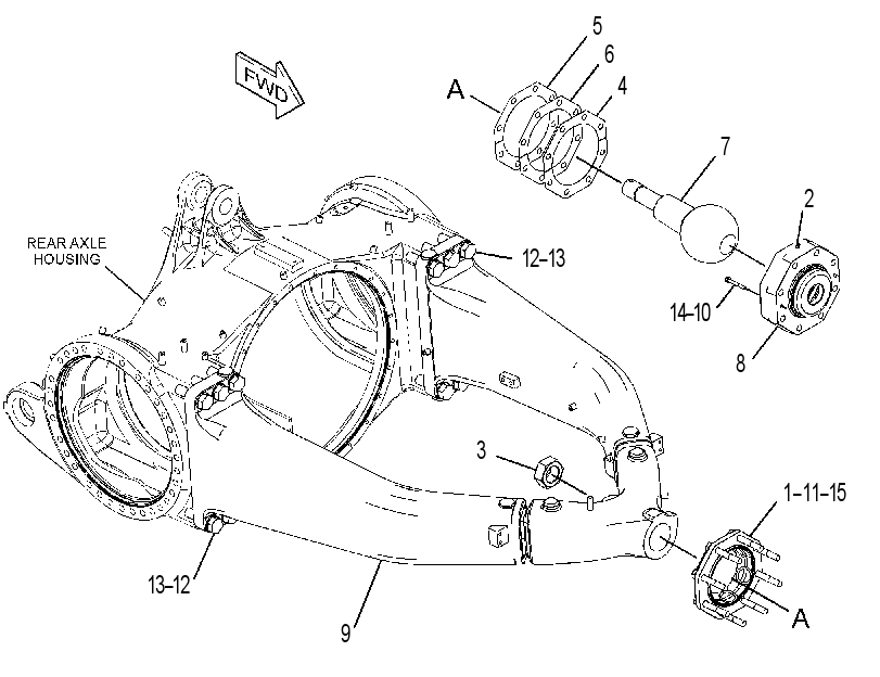 HOUSING GP-REAR AXLE 3684087 CAT