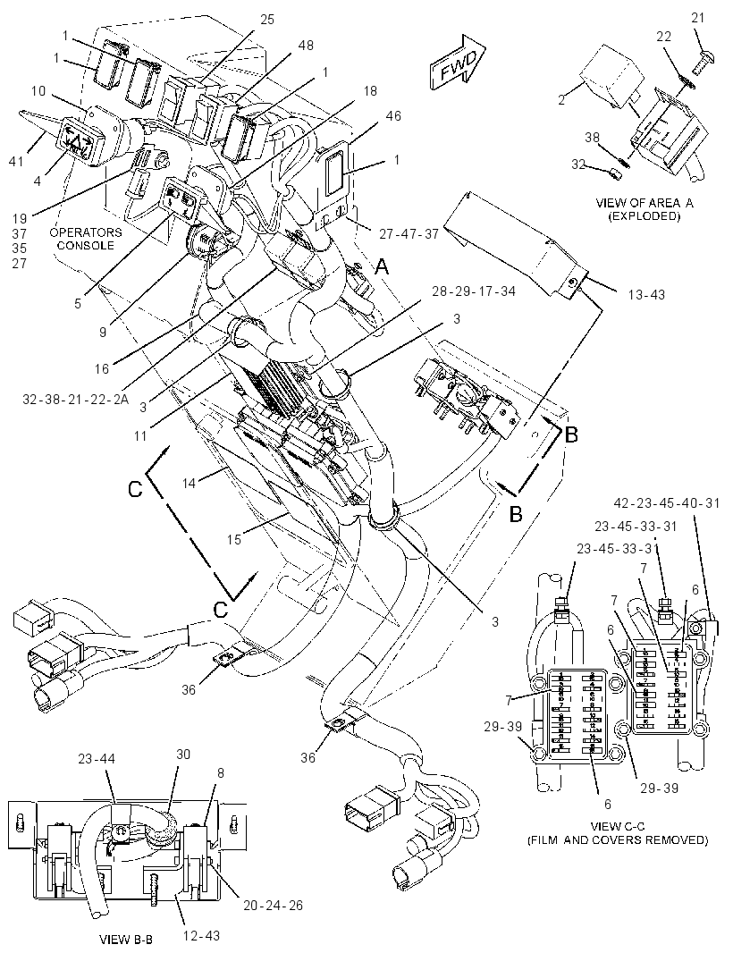 WIRING GP-STEERING CONSOLE 3343344 CAT