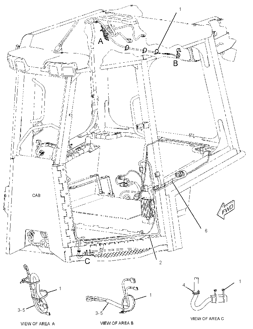 Проводка кабины 3105216 CAT