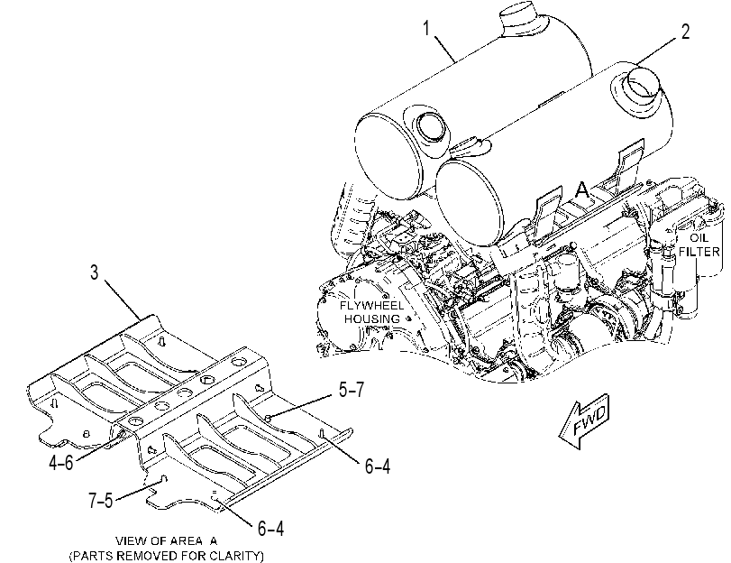 MUFFLER & MOUNTING GP 3505290 CAT