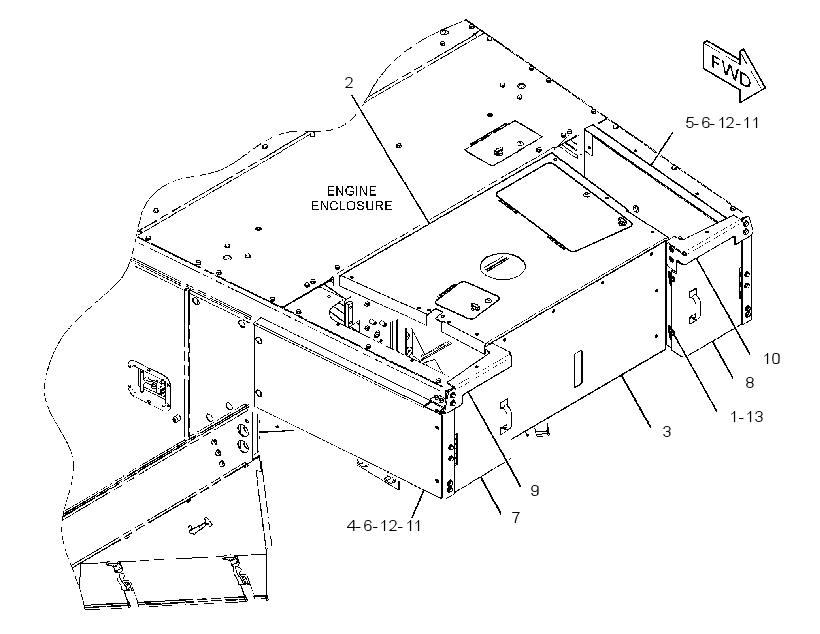 ENCLOSURE GP-HYDRAULIC TANK 3534298 CAT