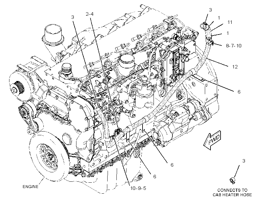 MOUNTING GP-LINES 3315408 CAT