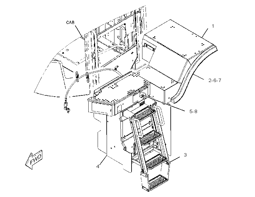 LADDER & WALKWAY GP 3755754 CAT
