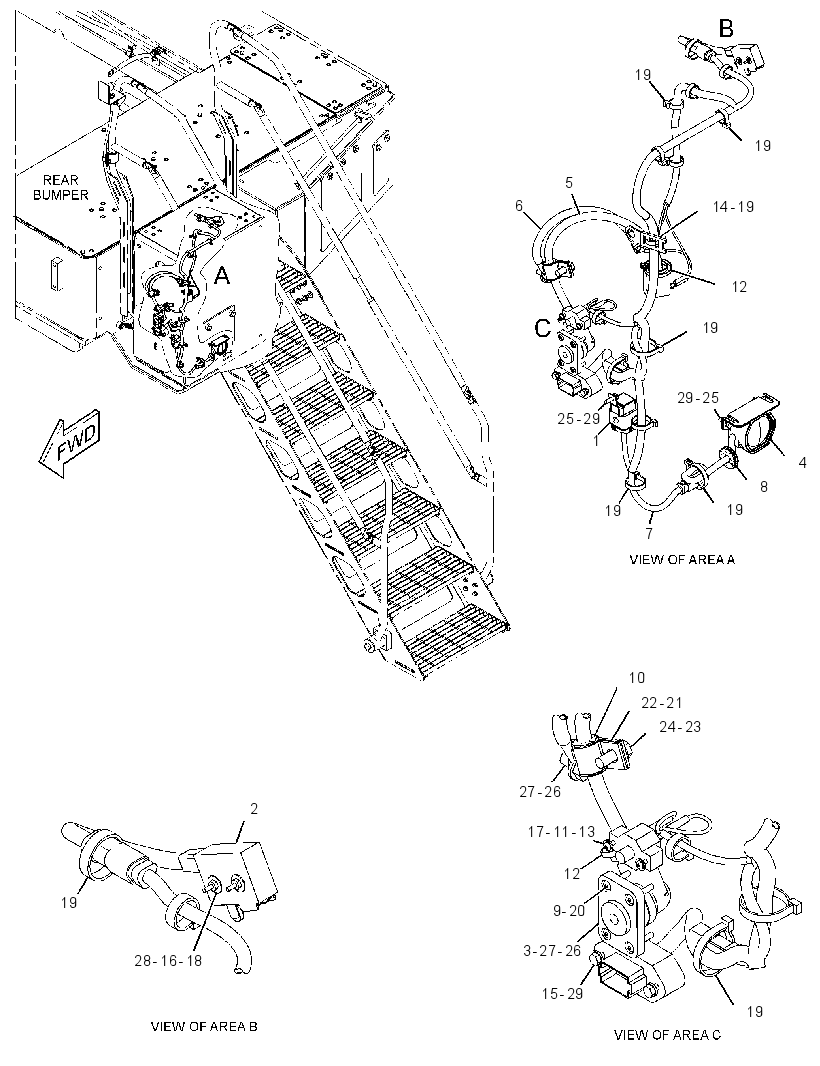WIRING GP-LADDER 3638226 CAT