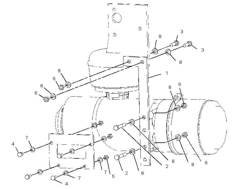 MOUNTING GP-CAB PRESSURIZER 3320821 CAT