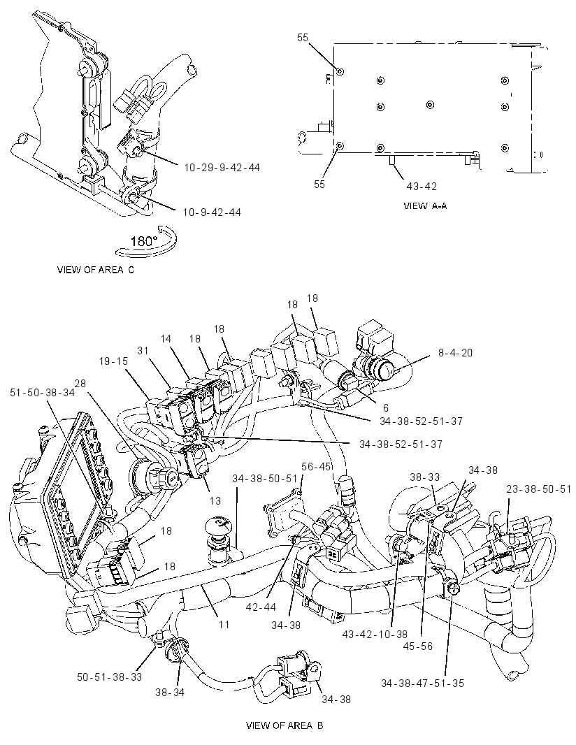 Проводка площадки 3721171 CAT
