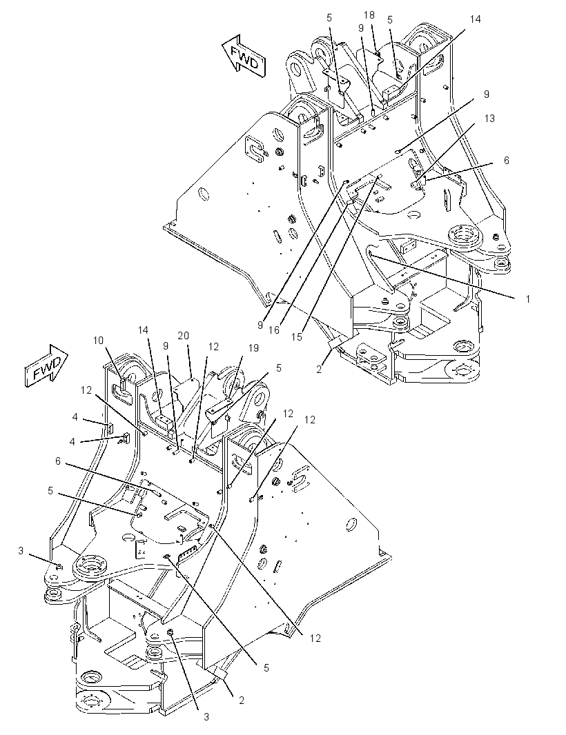 FRAME AS-LOADER 3814507 CAT