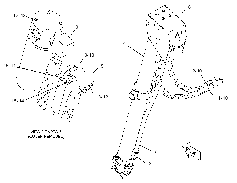 CYLINDER & LINES GP-LIFT 3837464 CAT