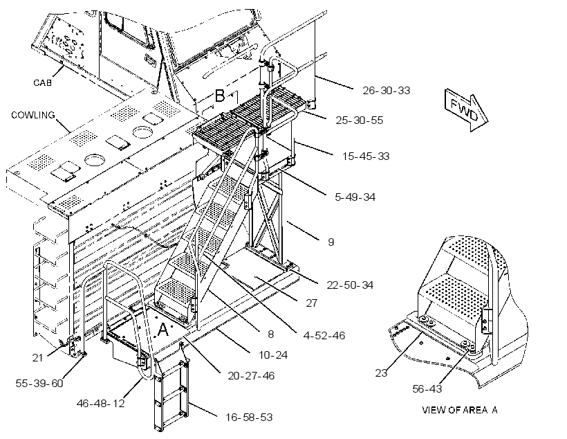 LADDER & WALKWAY GP 3568677 CAT