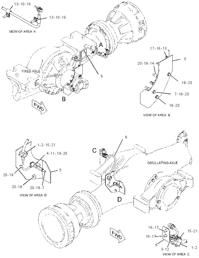 WIRING GP-AXLE TEMPERATURE 3793488 CAT