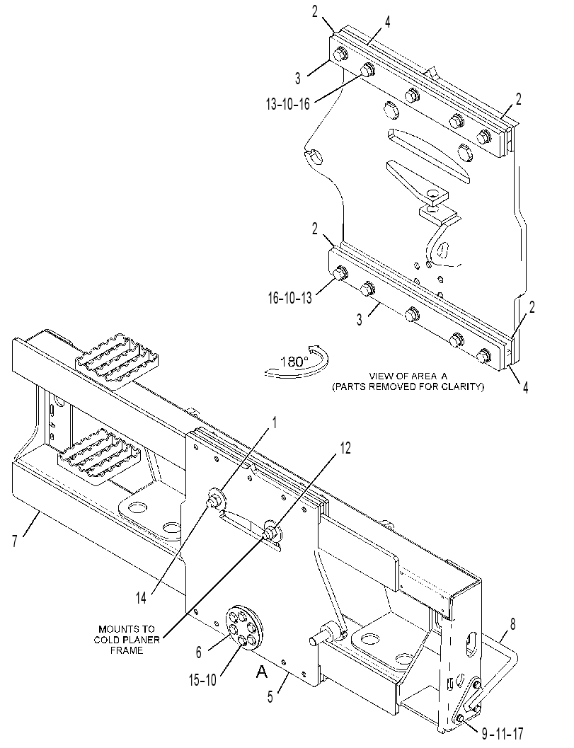 FRAME GP-COLD PLANER 3818326 CAT