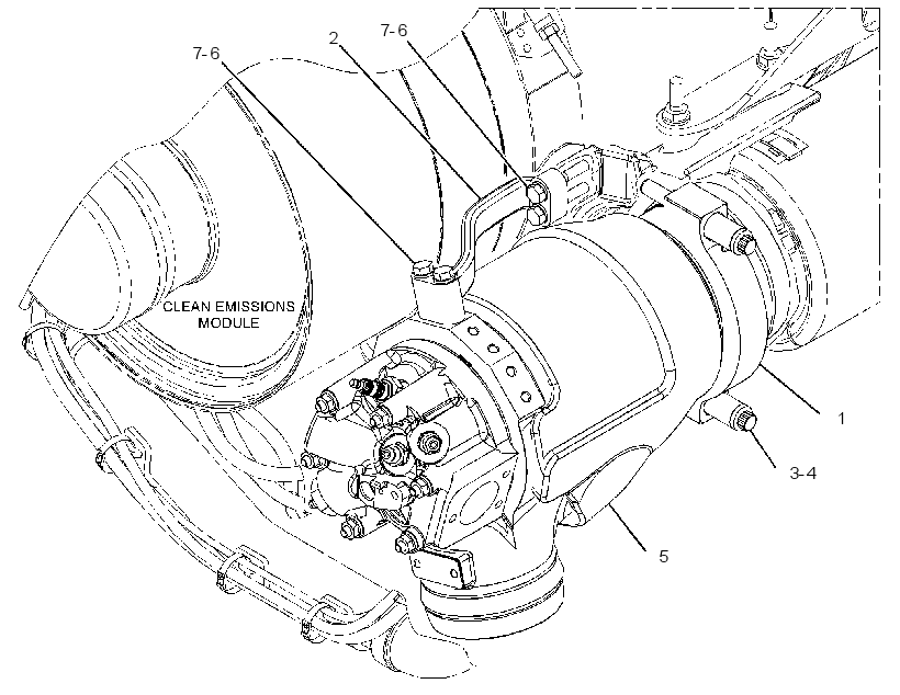COMBUSTION & MTG GP-EXHAUST 3649009 CAT