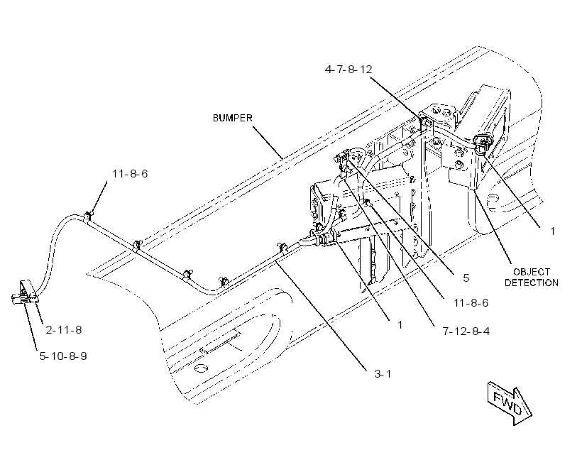 WIRING GP-OBJECT DETECTION 3852631 CAT